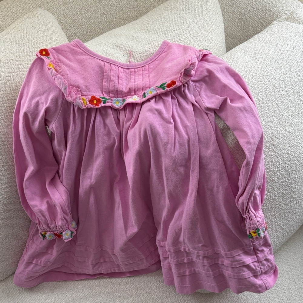 Mini Boden Pink Floral Kids Dress